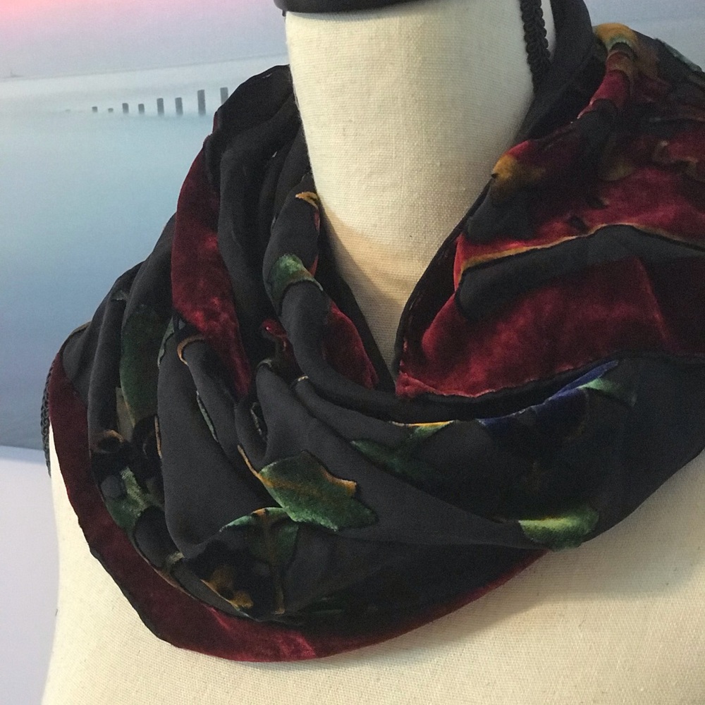 Museum Collection Unique Scarf /Rayon and silk